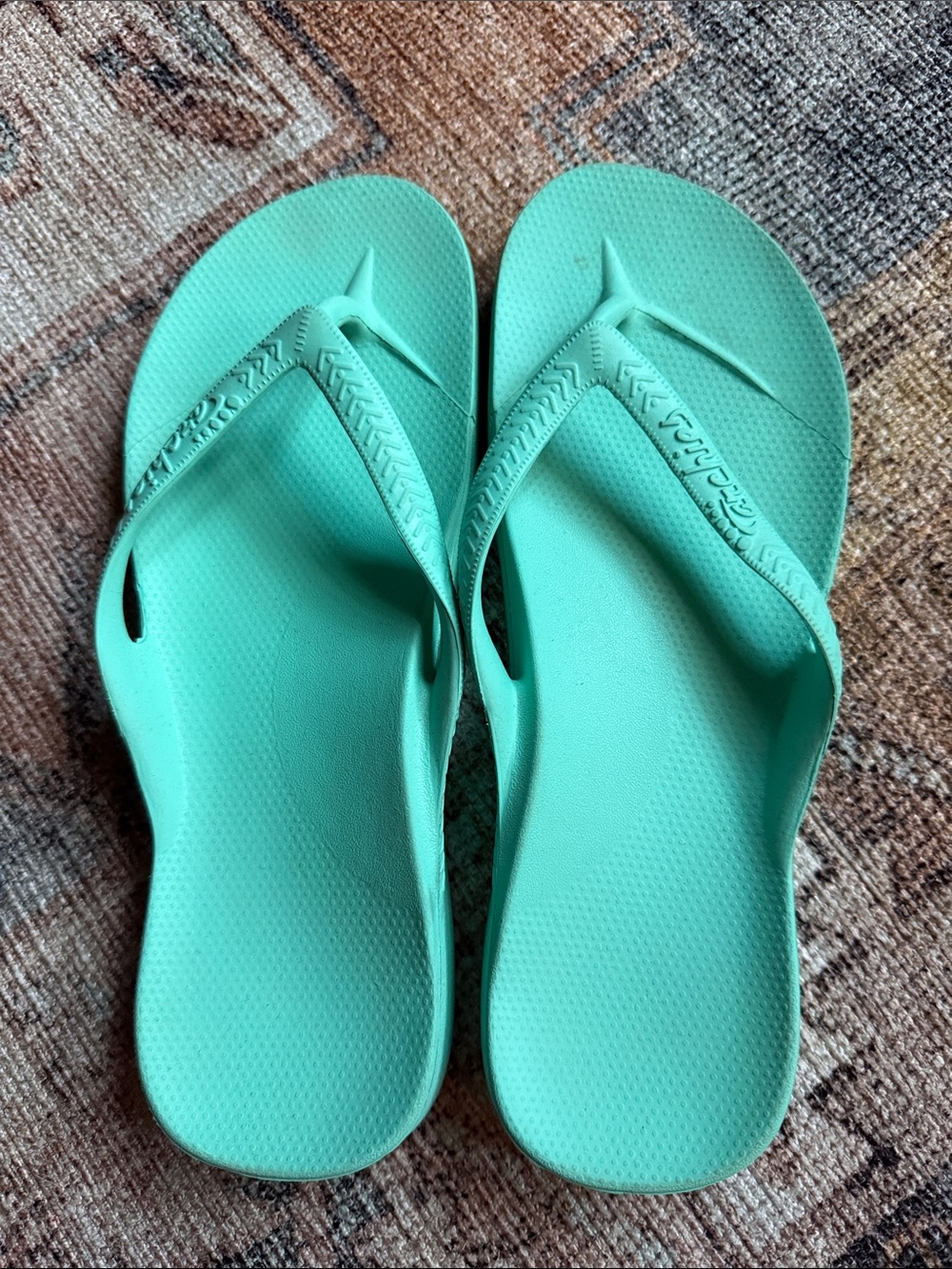 Women's Archies Mint Green Casual Flip Flop Sandals